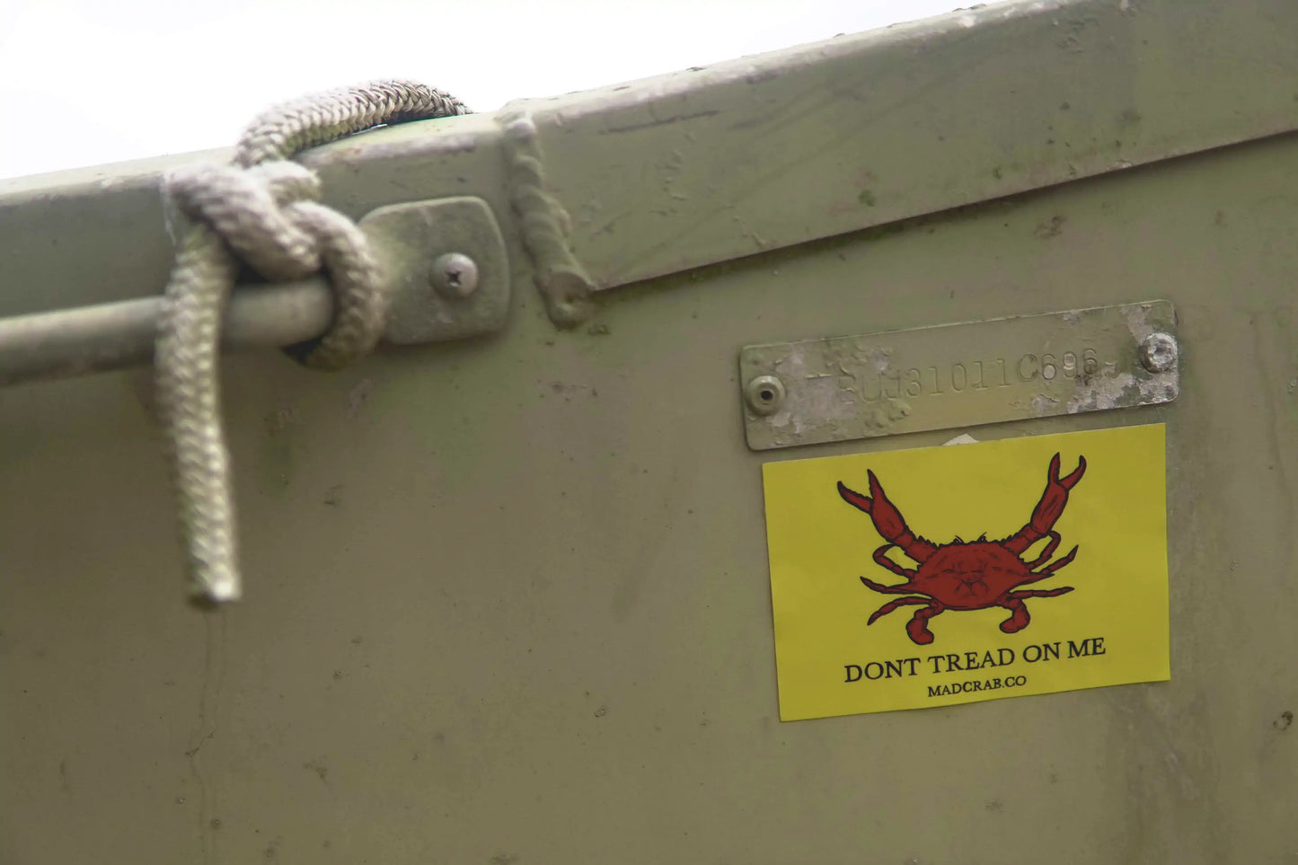 Dont Tread On Me Crab Sticker